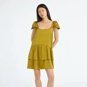 Scoop Elegant Mustard Yellow Dress NWT